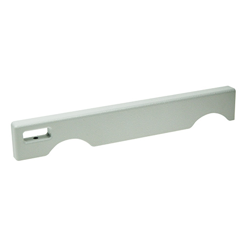 Cast aluminium support rail with machined pockets