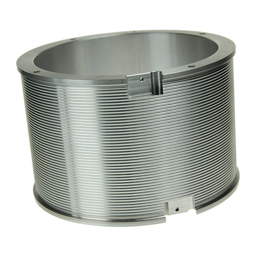 Precision turned aluminium fine-thread cylinder