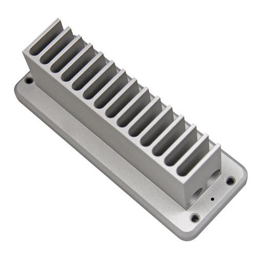 Aluminium finned heat-sink block